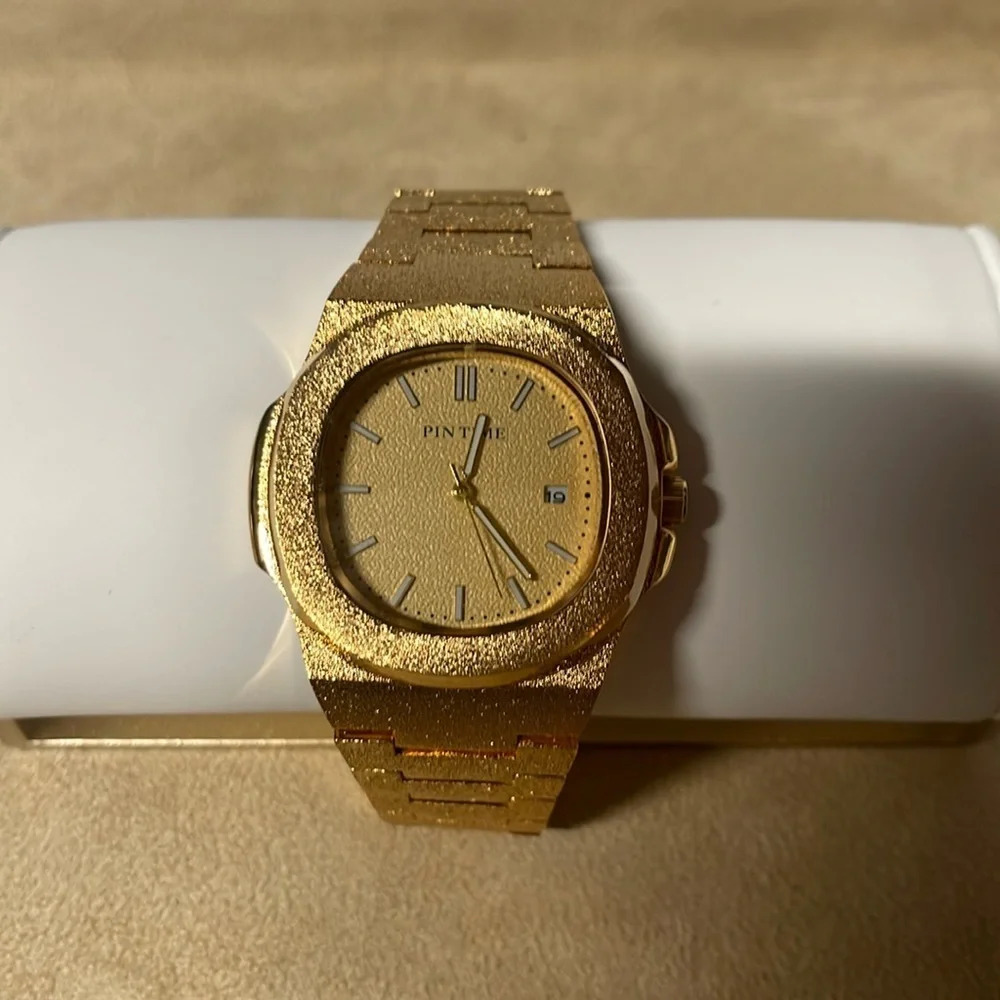 PINTIME 1550 Stainless Steel Business Watch for Men